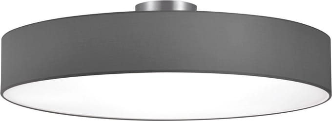 LED Plafondlamp - Plafondverlichting - Torna Hotia - E27 Fitting - 5-lichts - Rond - Mat Grijs - Aluminium
