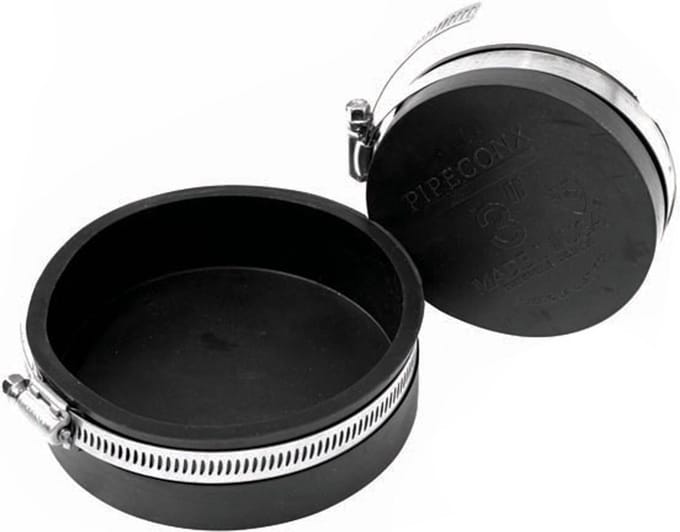Aquaking Pipeconx Rubberen Eindkap 50 mm - Rubber - PVC - Koppeling