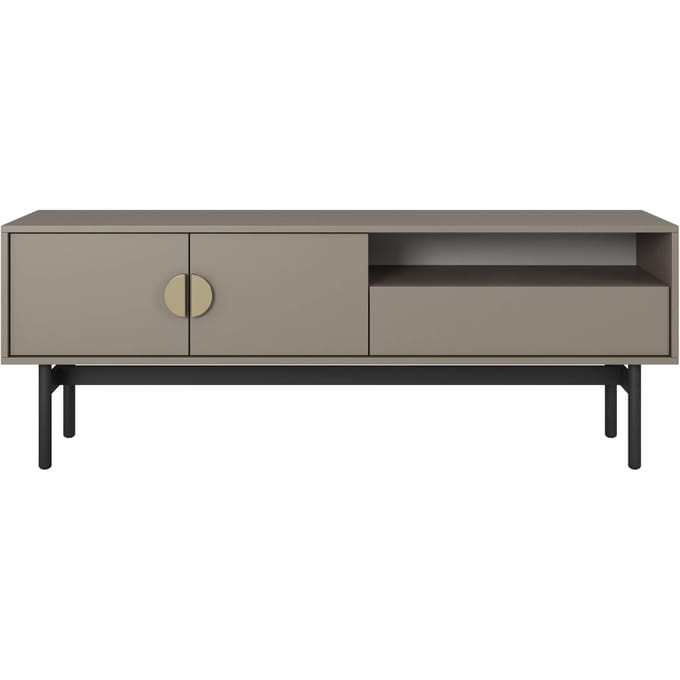 Selsey STOON - TV-meubel - 1 lade en nis - beige/cappuccino