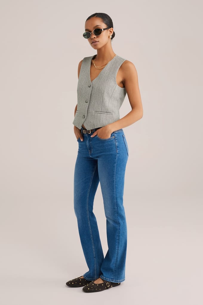 We Fashion Gilet Beige Größe: 32 | Gilets Outlet | Damen | Braun