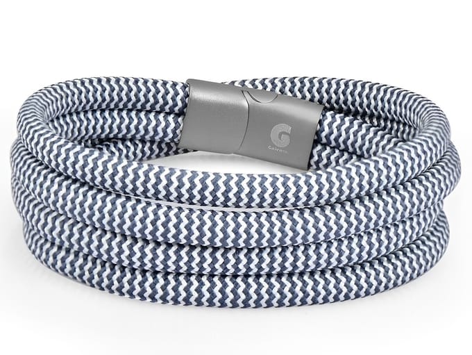 Wikkelarmband Touw met Magnetische Sluiting Galeara NOA Double Surfer 18.5cm Heren en Dames