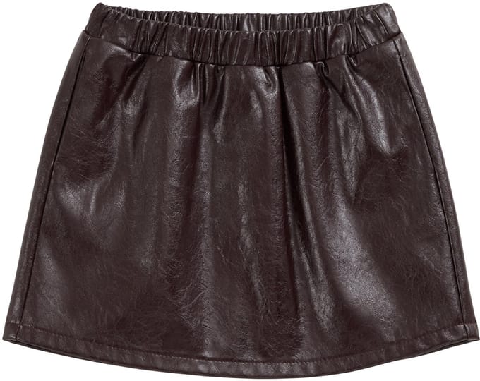 WE Fashion Meisjes rok van imitatieleer