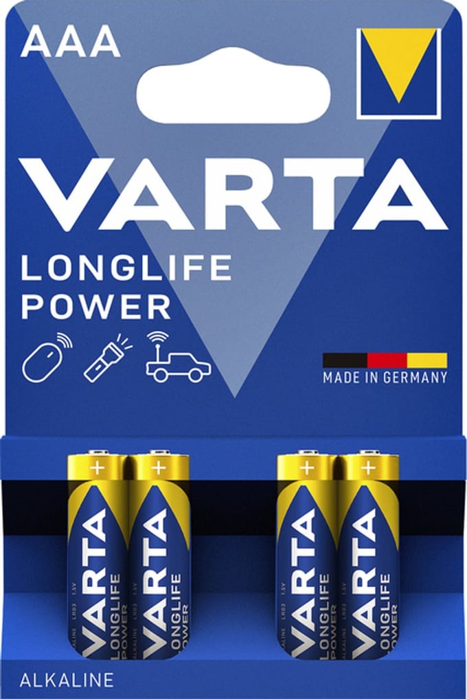 Varta High Energy AAA Batterijen - 4 Stuks