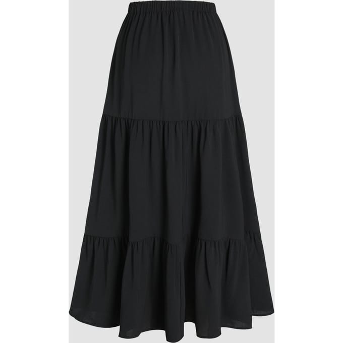 Hoge Taille Maxi Rok met Splits