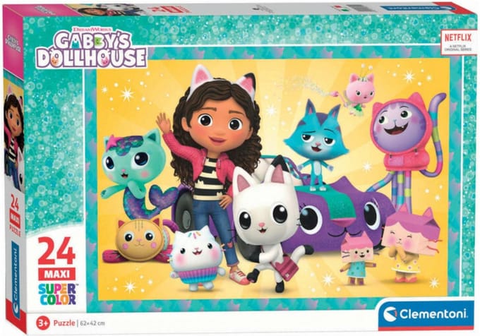 Clementoni Gabby's Dollhouse 2 24 stukjes maxi Kinderpuzzels