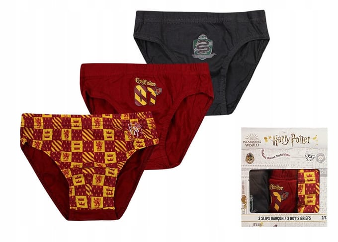 Harry Potter kinderondergoed, onderste 3 stukken/pak 6/8 jaar