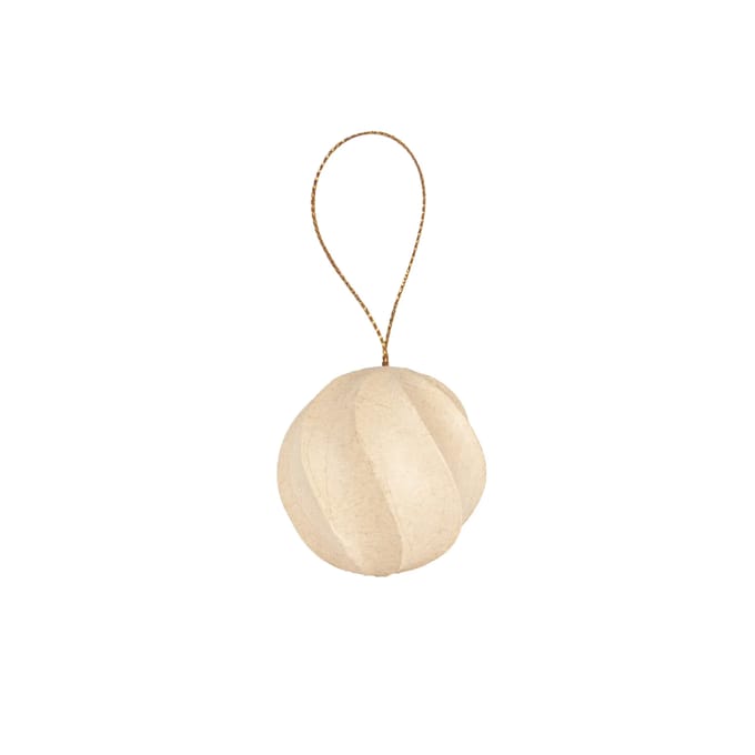 Gedraaide kerstballen set van 6 stuks Decopatch