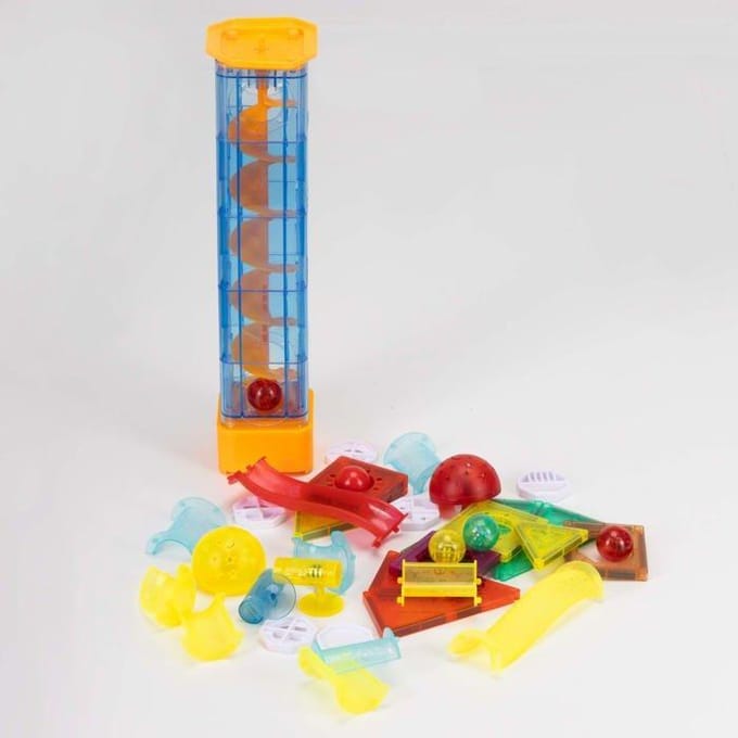 Springos® Magnetisch speelgoed - Knikkerbaan - 134 Stuks - Montessori speelgoed - Speelgoed kinderen