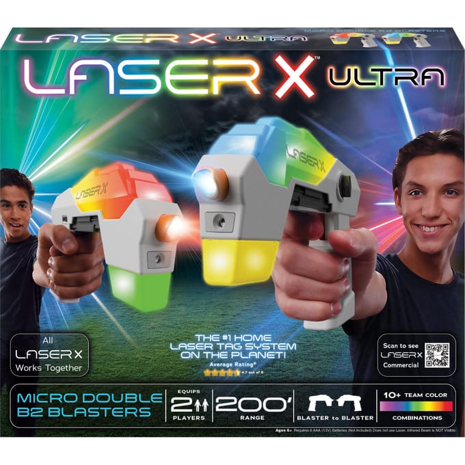 Laser X Ultra Micro Double B2 Blasters lasergunset 2 spelers Laser Shooting