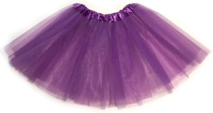 Paarse tutu kind
