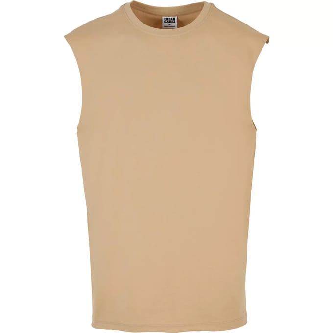 Urban Classics - Open Edge Mouwloze top - 5XL - Beige