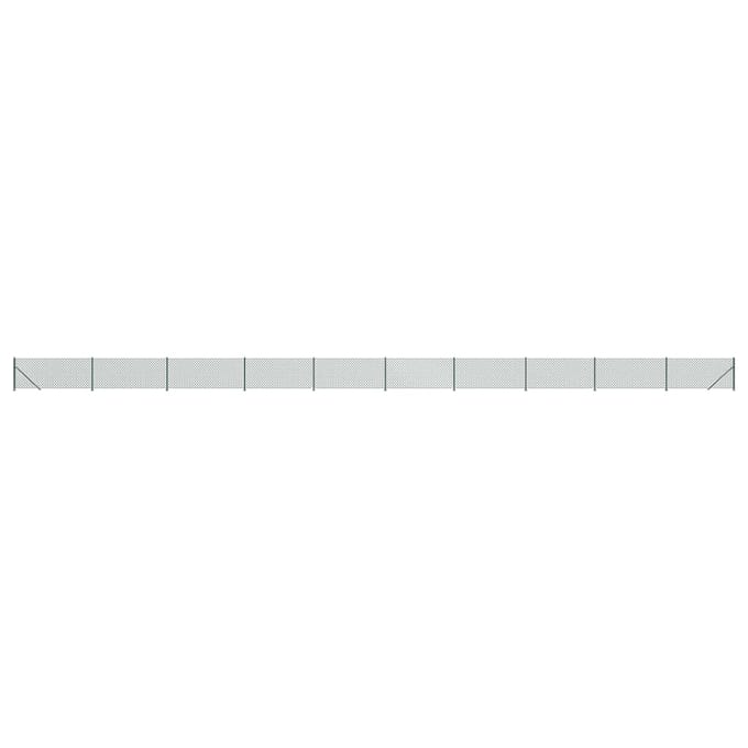 vidaXL - Gaashek - met - flens - 0,8x25 - m - groen