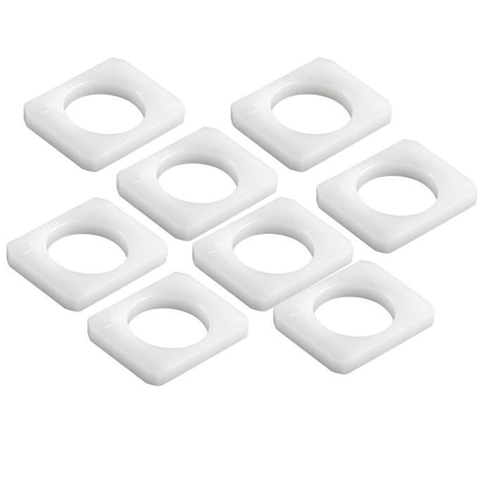 Lot de 8 bagues de rail de siège auto pour Z3 E36 E37 E38 white