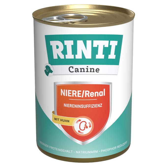 RINTI Canine Nieren-Renal met Kip 400 g  - 24 x 400 g