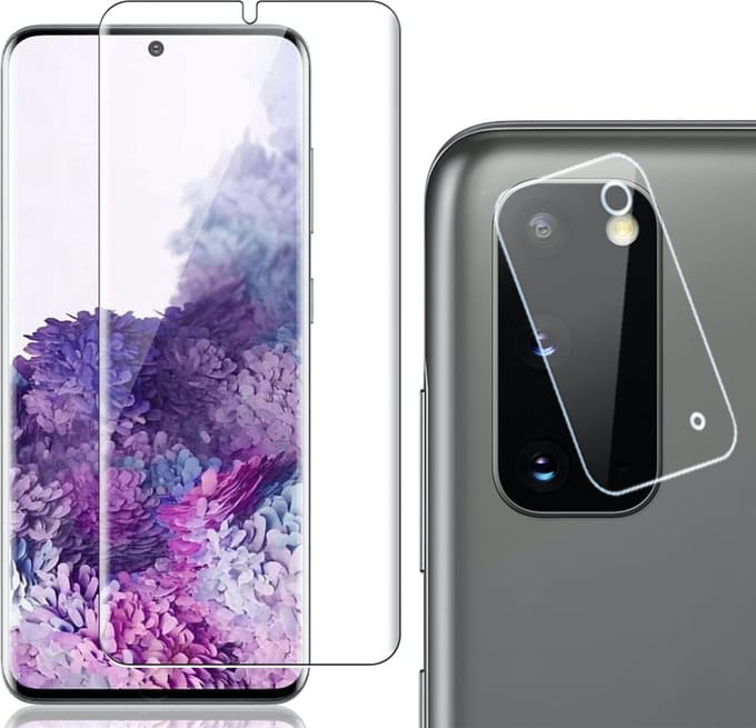 Screenprotector geschikt voor Samsung Galaxy S20 - Camera Screen Protector