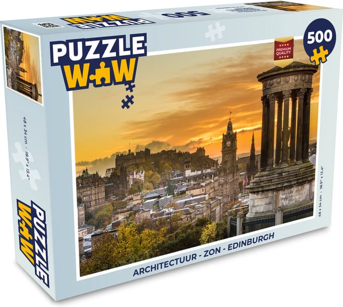 Puzzel Architectuur - Zon - Edinburgh - Legpuzzel - Puzzel 500 stukjes