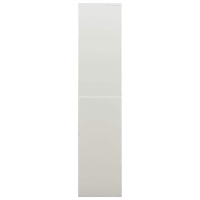 vidaXL - Lockerkast - 90x40x180 - cm - staal - lichtgrijs