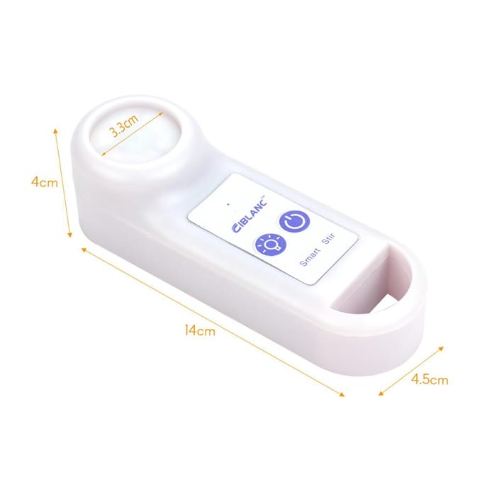 Ciblanc Draagbare Laboratorium Magnetische Roerder Mixer Roeren 50ml Capaciteit Cross Type Stir Bar white
