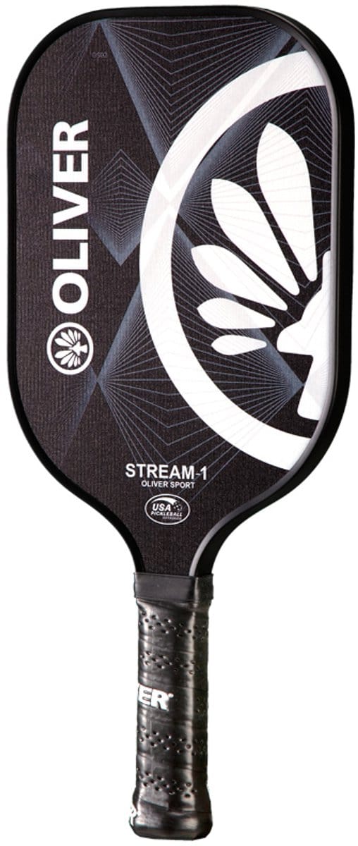 Oliver Stream-1 pickleball racket - controle - zwart / wit