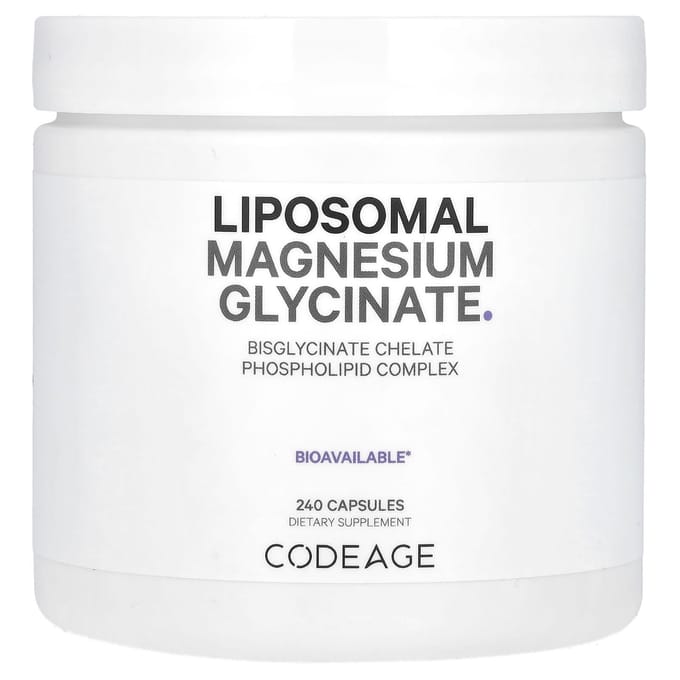 Codeage, Glycinate de Magnésium Liposomal, 240 Capsules