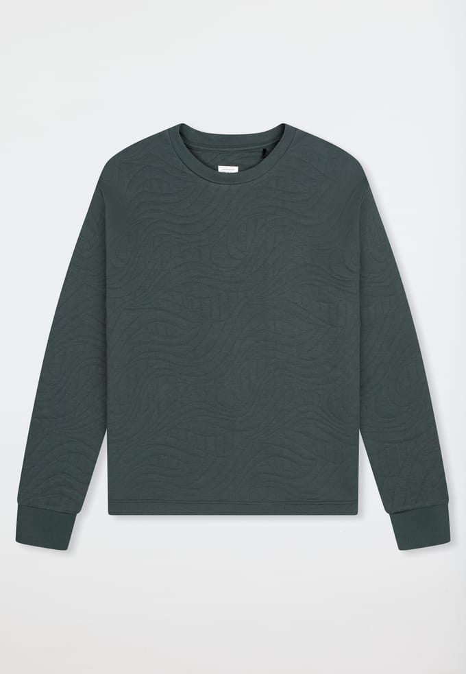 Donkergroen sweatshirt jersey en sweatware - Mix+ Relax 34