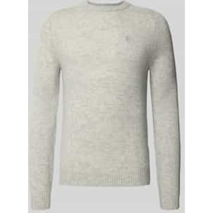 Regular fit gebreide pullover van pure wol