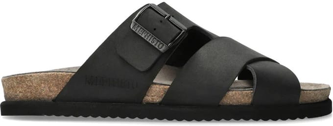 Mephisto Nordine - heren sandaal - Zwart - maat 43 (EU) 9 (UK)