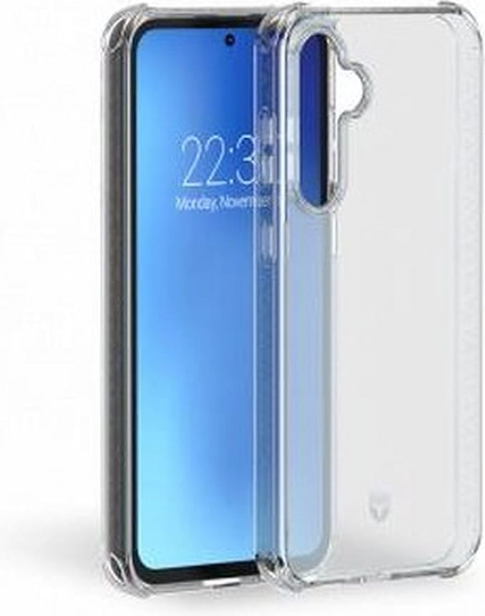 Force Case, Hoesje geschikt voor Galaxy S23 FE - Versterkt Tryax System met 3D Inserts, Transparant