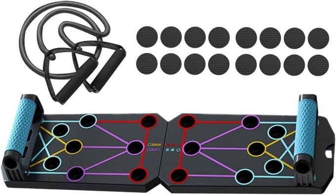 Pushup Board - Opvouwbaar Board - Kracht Training - Gerichte Spiermeting - 32 cm - Meerdere Kleuren