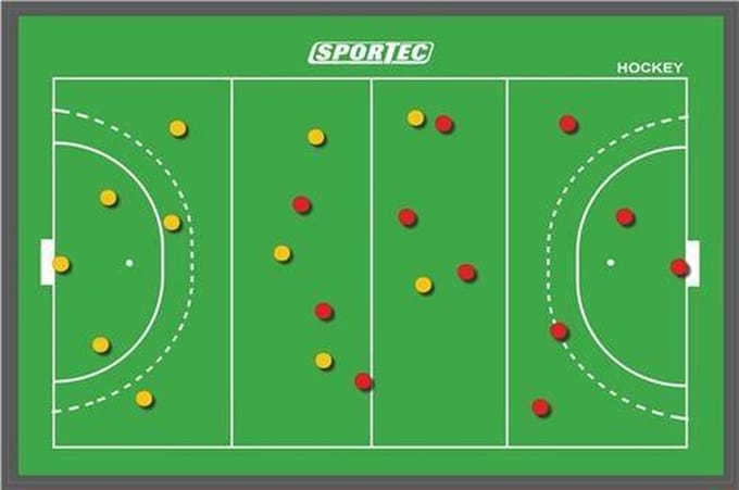 Sportec Coachbord Hockey 45 x 30 cm