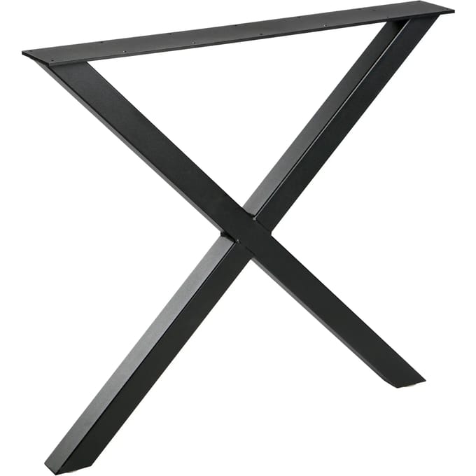 WOOOD Tablo X-Poot 1 Stuks - Metaal - Zwart - 72x79x10