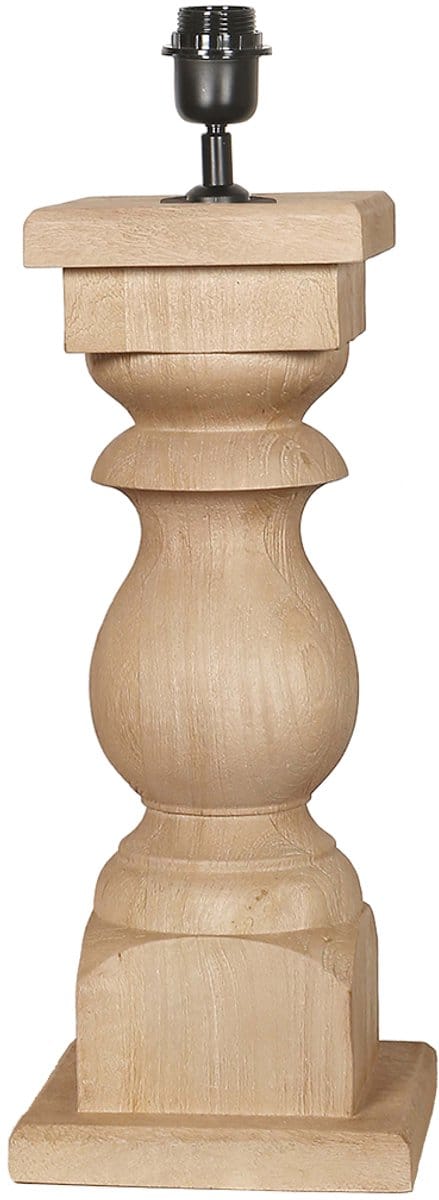 by Mooss - Tafellamp - Baluster - Hout - Naturel - 45cm