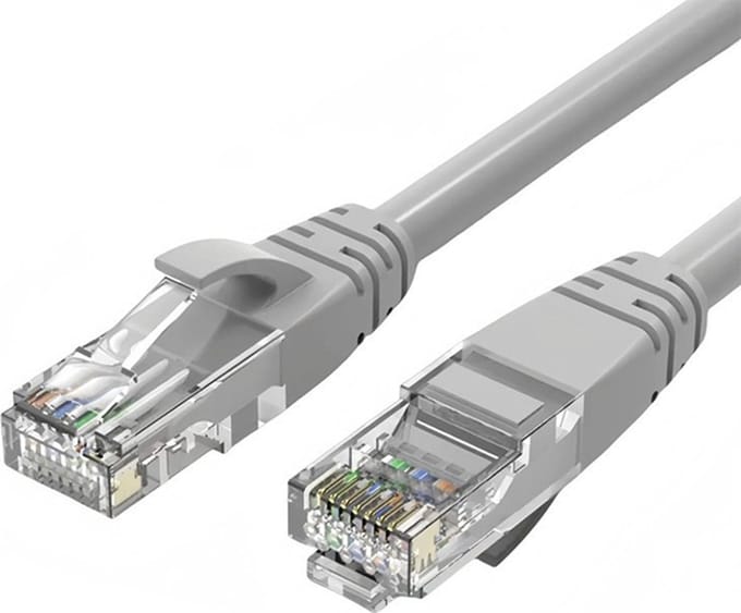 Internetkabel - 1 meter - CAT6 - Netwerkkabel (1000Mbps) - Grijs - UTP kabel - RJ45 - UTP kabel