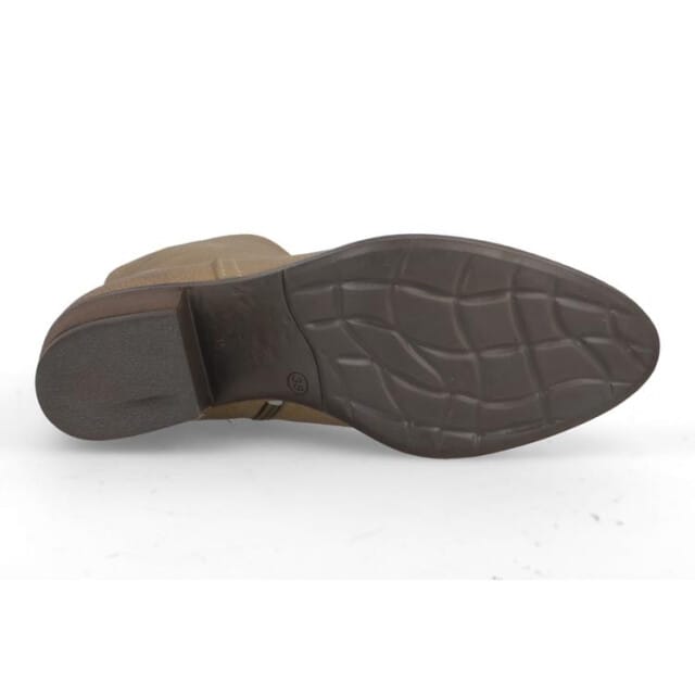 Aqa Shoes Cafe kort blokhak A8663B13 TAUPE