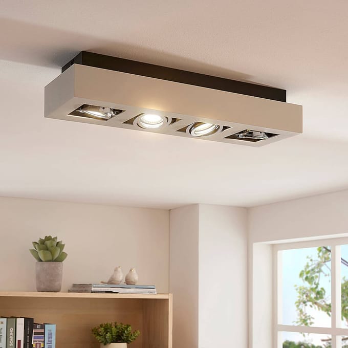 Arcchio - buitenspot - 4lichts - Aluminium - H: 8.5 cm - GU10 - wit