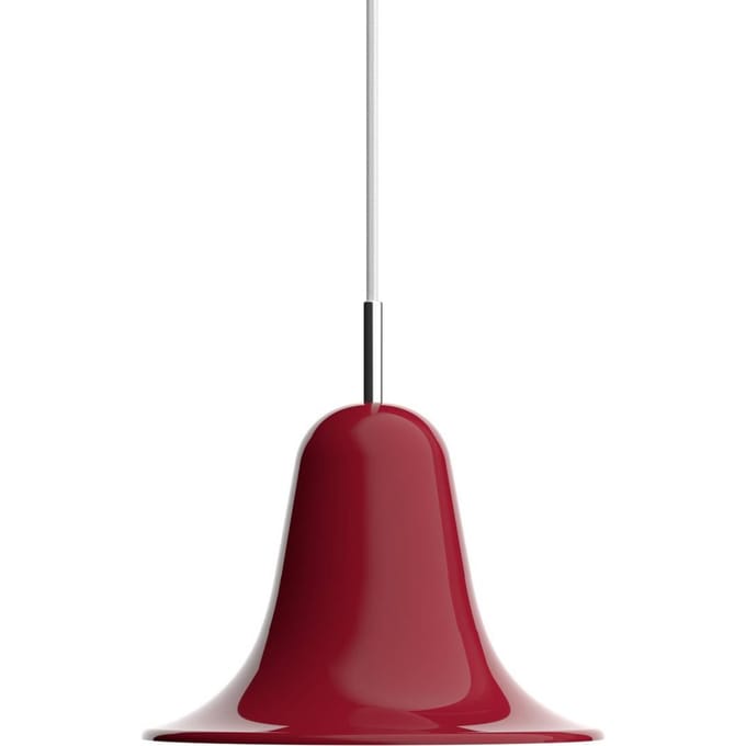 Verpan hanglamp Pantop, kersenrood, Ø 23 cm, metaal, E14