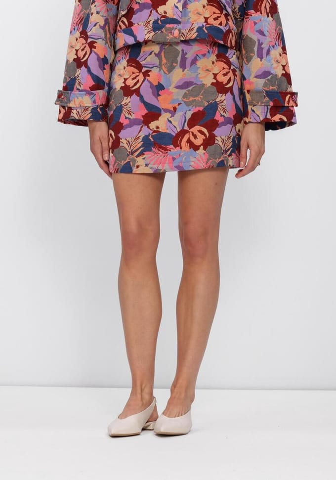 Amaya Amsterdam Klara Dames - Korte rok - Multi - Maat L