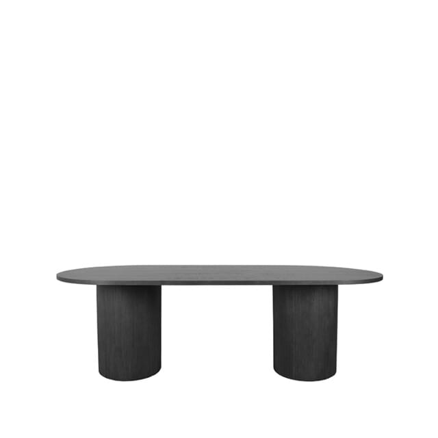 LABEL51 Oliva Eetkamertafel - Zwart - Eiken - 240 cm