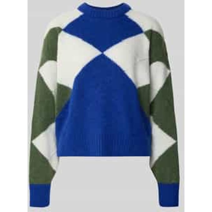 Relaxed fit gebreide pullover van alpacamix