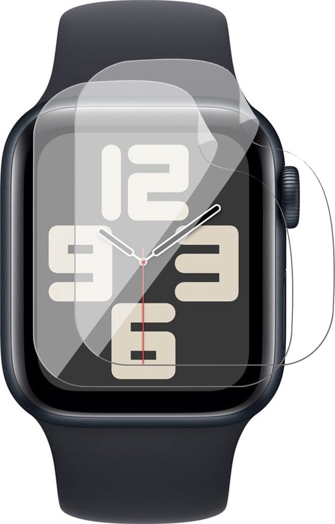 Screenprotector geschikt voor Apple Watch 44 mm Series 4 / 5 / 6 / SE 2021 / SE 2022 - 2x FlexGuard Screen Protector