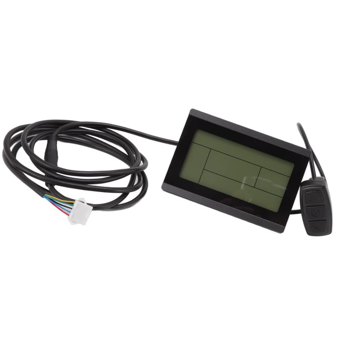 Elektrische Fiets Display Meter 5 Pin Waterdichte Connector Fiets LCD Display Bedieningspaneel voor KT gray
