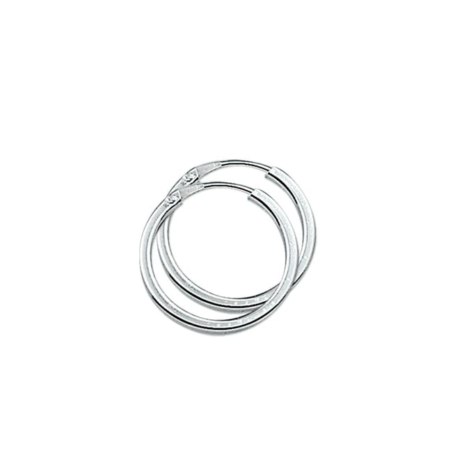 Zilver buis oorbellen - 20 mm - 1304847
