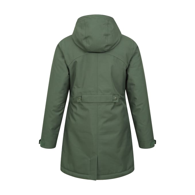 Mountain Warehouse Dames/Dames Rain On Waterdichte Gewatteerde Jas (Kaki Bruin)
