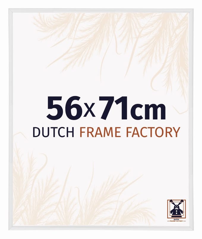 Fotolijst 56x71 cm - Kunststof - Wit Hoogglans - Angers