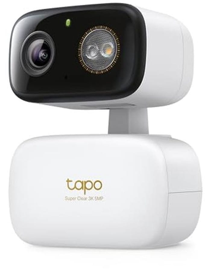3K 5MP Pan/Tilt Beveiligingscamera met 360° Bewegingstracking, Nachtzicht en Slimme Detectie