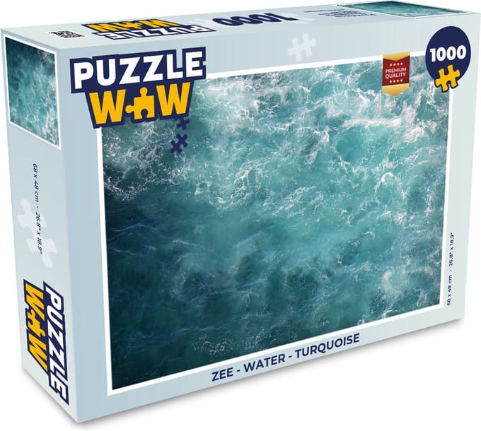 Puzzel Zee - Water - Turquoise - Legpuzzel - Puzzel 1000 stukjes volwassenen