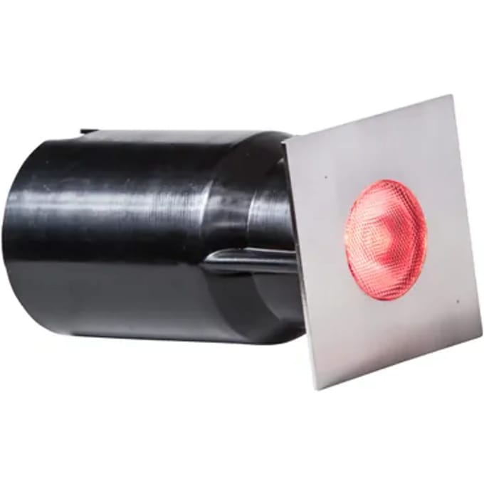 HEISSNER Vlonderverlichting 3W RGB RVS vierkant