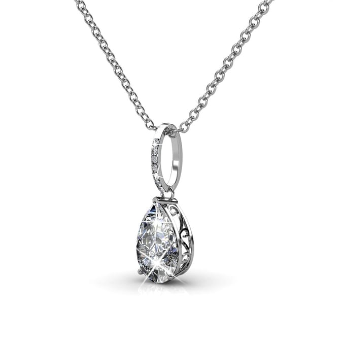 Nieuwe druppelhangers - zilver en kristal