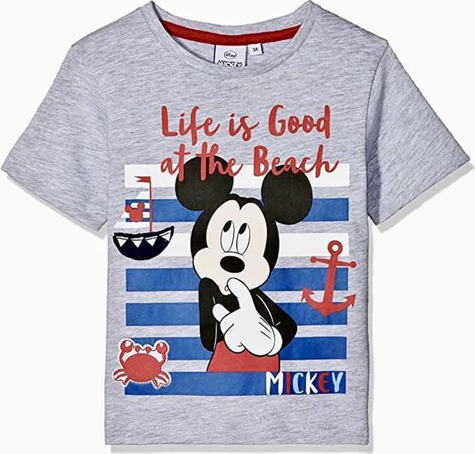 Disney Mickey Mouse t-shirt - life is good - maat 122/128 (8 jaar)
