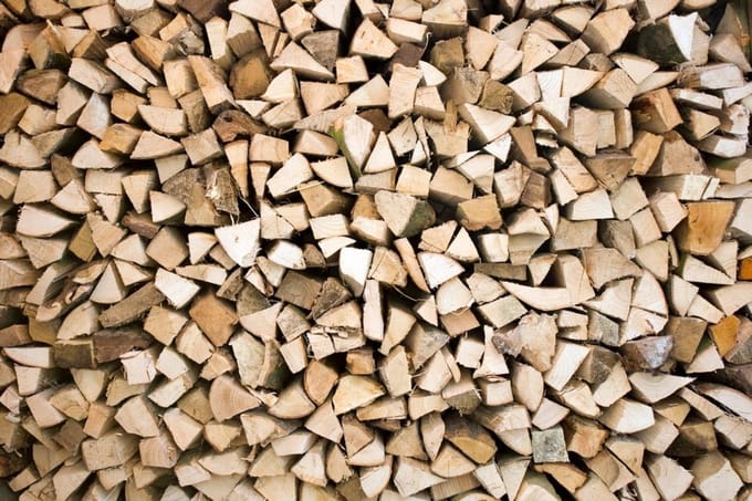 Fotobehang - Timber Logs 375x250cm - Vliesbehang